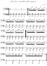 download the accordion score Rue des Cascades (Intro Piano) in PDF format