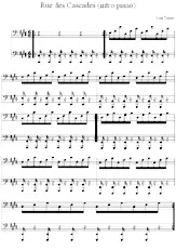 descargar la partitura para acordeón Rue des Cascades (Intro Piano) en formato PDF