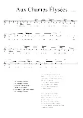 descargar la partitura para acordeón Aux Champs Elysées (Chant : Joe Dassin) en formato PDF