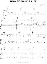 descargar la partitura para acordeón How to save a life en formato PDF