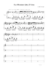 download the accordion score Les hommes que j'aime in pdf format