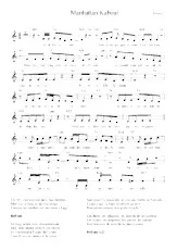 télécharger la partition d'accordéon Manhattan Kaboul au format PDF