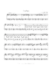 download the accordion score La plage in PDF format