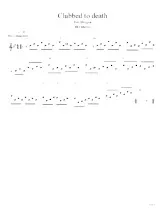 download the accordion score Clubbed to death in PDF format