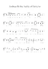 descargar la partitura para acordeón Joshua fit the battle oj Jericho en formato PDF