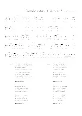 télécharger la partition d'accordéon Donde estas Yolanda au format PDF