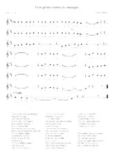 download the accordion score Trois petites notes in PDF format