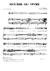 download the accordion score Mourir ou vivre   in PDF format