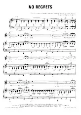 télécharger la partition d'accordéon No regrets (Non je ne regrette rien) (Chant : Edith Piaf) au format PDF
