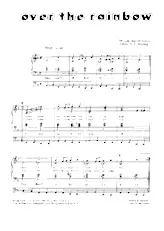 download the accordion score Over the rainbow in PDF format