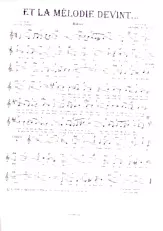 scarica la spartito per fisarmonica Et la mélodie devint (Boléro) in formato PDF