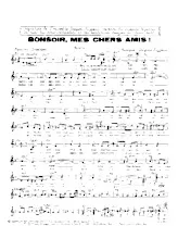 télécharger la partition d'accordéon Bonsoir mes chers amis (Marche) au format PDF