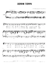 télécharger la partition d'accordéon Down town (Chant : Petula Clark) au format PDF