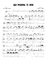 descargar la partitura para acordeón Qui pourra te dire (Chant : Mike Brant) en formato PDF