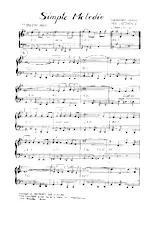 download the accordion score Simple mélodie (Boléro Rock) in PDF format