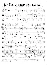 descargar la partitura para acordeón Sur ton visage une larme (Manuscrite) en formato PDF