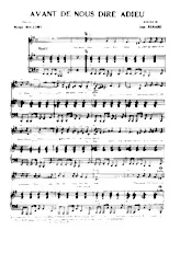 download the accordion score Avant de nous dire adieu (Chant : Jeane Manson) in PDF format