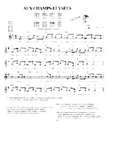 scarica la spartito per fisarmonica Aux champs Elysées (Chant : Joe Dassin) in formato PDF