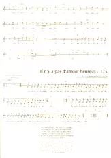 download the accordion score Il n'y a pas d'amour heureux in PDF format