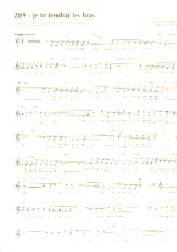 descargar la partitura para acordeón Je te tendrai les bras (Boléro) en formato PDF