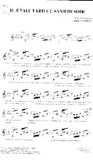 download the accordion score Il était tard ce samedi soir in PDF format