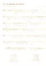 descargar la partitura para acordeón Je cherche une femme en formato PDF