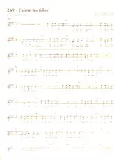 descargar la partitura para acordeón J'aime les filles en formato PDF