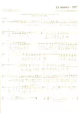 descargar la partitura para acordeón La source (Chant : Isabelle Aubret) en formato PDF