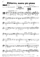 descargar la partitura para acordeón Chitarra suona più piano en formato PDF