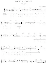 scarica la spartito per fisarmonica Sous ta fenêtre (Valse) in formato PDF