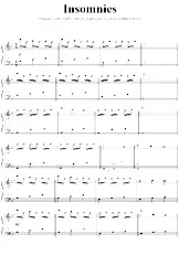 download the accordion score Insomnies in PDF format
