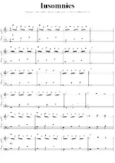 descargar la partitura para acordeón Insomnies en formato PDF