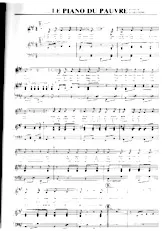 descargar la partitura para acordeón Le piano du pauvre en formato PDF