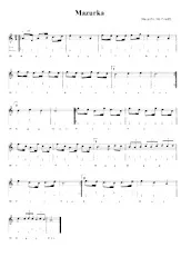 scarica la spartito per fisarmonica Mazurka (Diatonique) in formato PDF