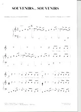 scarica la spartito per fisarmonica Souvenirs Souvenirs (Chant : Johnny Hallyday) in formato PDF