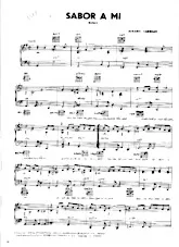 descargar la partitura para acordeón Sabor a mi (Boléro) en formato PDF