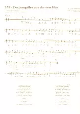 télécharger la partition d'accordéon Des jonquilles aux derniers lilas (Chant : Hugues Aufray) au format PDF