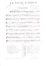 scarica la spartito per fisarmonica La valse d'amour  in formato PDF