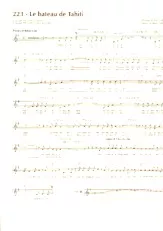 descargar la partitura para acordeón Le bateau de Tahiti (Baïon) en formato PDF