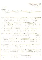 scarica la spartito per fisarmonica C'était bien (Le p'tit bal perdu) (Chant : Bourvil) in formato PDF