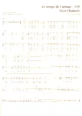 descargar la partitura para acordeón Le temps de l'amour (Fort Chabrol) en formato PDF