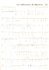 télécharger la partition d'accordéon Les millionnaires du dimanche (Valse) au format PDF
