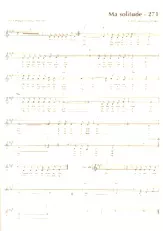 descargar la partitura para acordeón Ma solitude (Chant : Gilbert Bécaud) en formato PDF