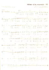 descargar la partitura para acordeón Même si tu revenais (Chant : Claude François) en formato PDF