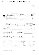 descargar la partitura para acordeón Retour des hirondelles (Valse) en formato PDF