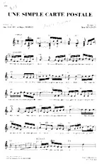 descargar la partitura para acordeón Une simple carte postale (Tango Chanté) en formato PDF