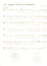 download the accordion score Quand c'est fini ça recommence in PDF format