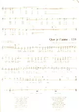 descargar la partitura para acordeón Que je t'aime en formato PDF