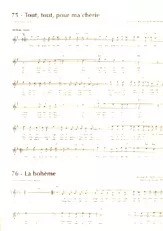 descargar la partitura para acordeón Tout tout pour ma chérie en formato PDF