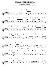 scarica la spartito per fisarmonica Trompettes d'Aïda in formato PDF